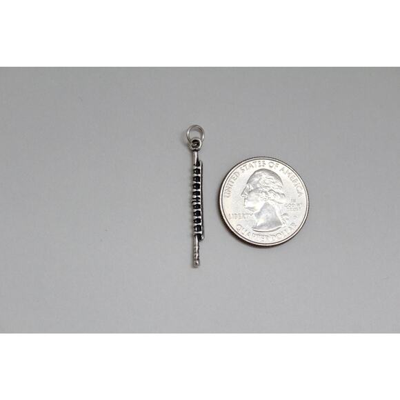 Sterling Silver Flute Necklace - Picture 6 of 6